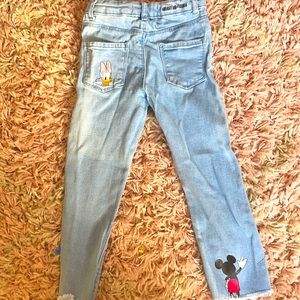 Zara Mickey and Minnie Mouse jeans